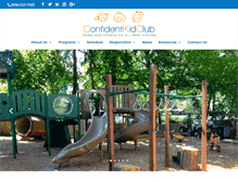 Tablet Screenshot of confidentkidclub.com